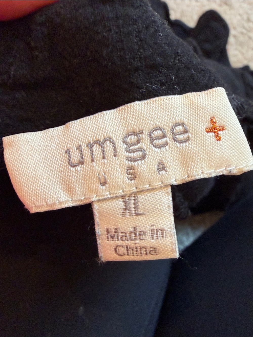 Umgee Black Ruffle-Hem Shorts - Picture 2 of 3